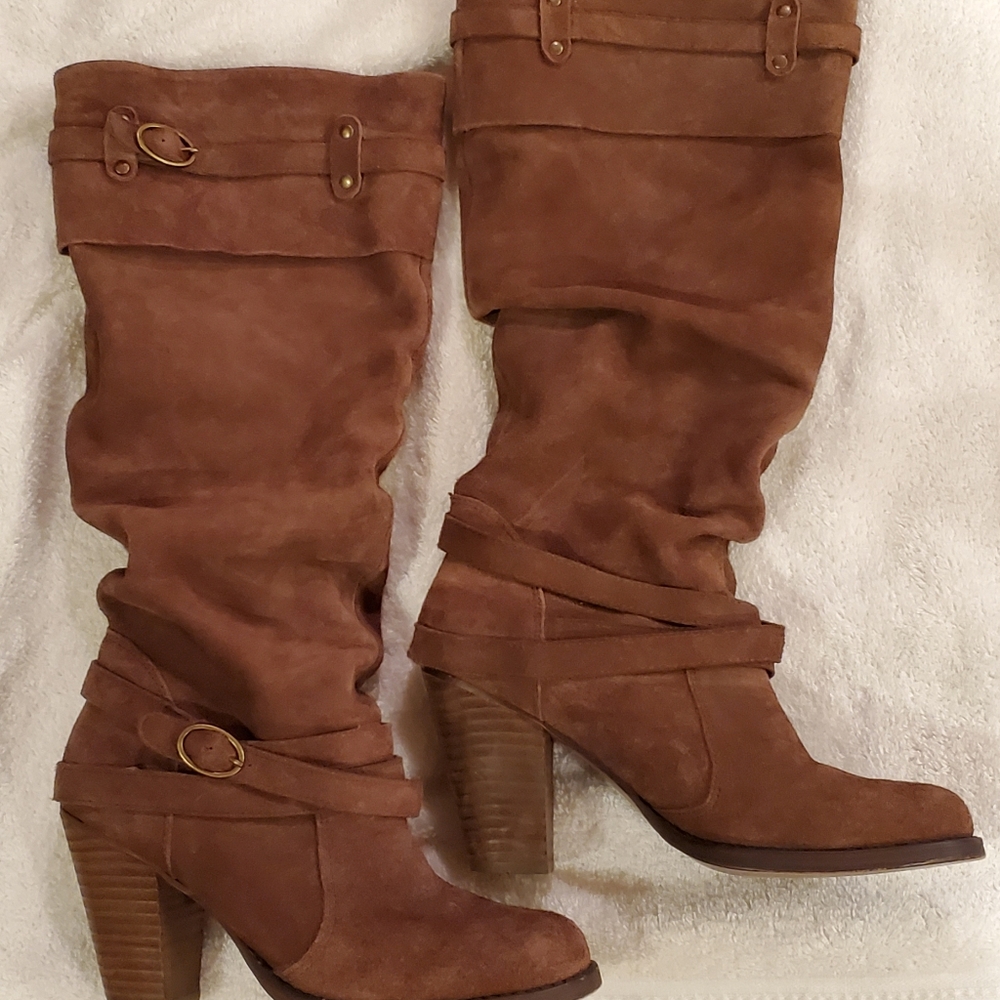 Steve Madden Evvie Suede Boots 7.5